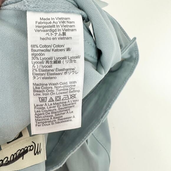 Madewell The Emmett Wide Leg Pant Patch Pocket Blue Horizon High Rise US 26 NWT - Picture 11 of 16